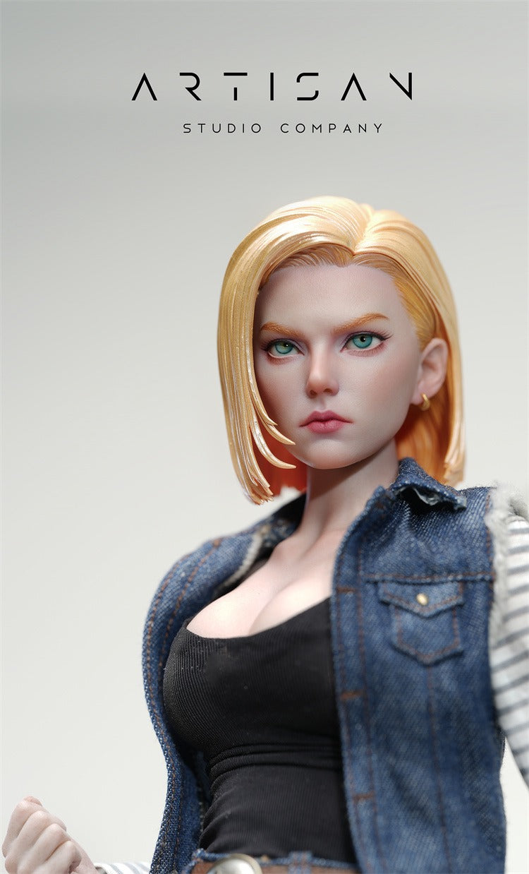 Light Gray Figura Dragon Ball | Android 18 | ARTISAN | Tico Ofertas