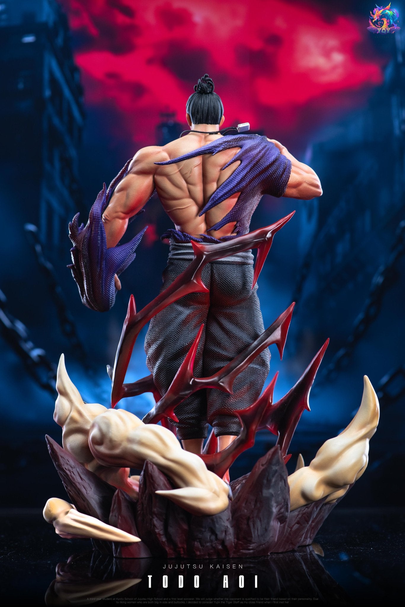 Black Figura Jujutsu Kaisen | Aoi Todo | YQY Studio | Versión "Músculos al Descubierto" | Tico Ofertas