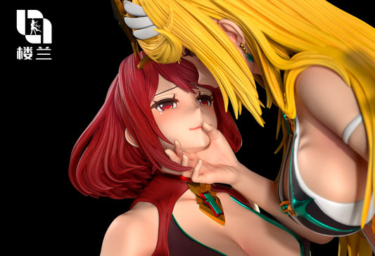 Black Estatuilla Xenoblade | Hikari & Homura | tienda anime | Tico Ofertas