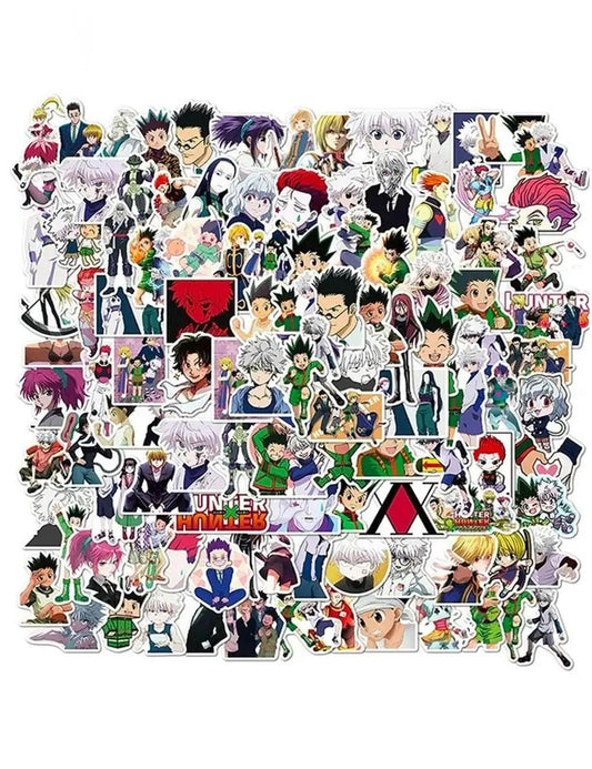 Light Gray 100pcs Pack Hunter Anime Stickers