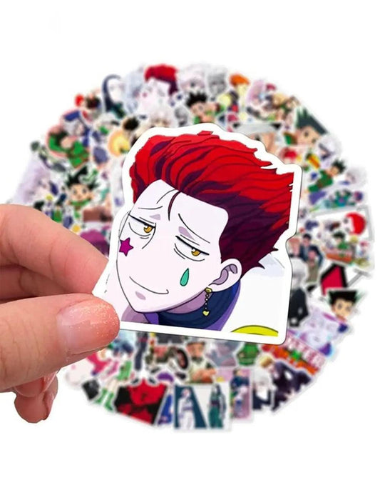 Light Gray 100pcs Pack Hunter Anime Stickers