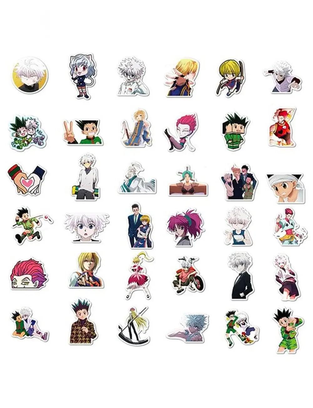 Light Gray 100pcs Pack Hunter Anime Stickers