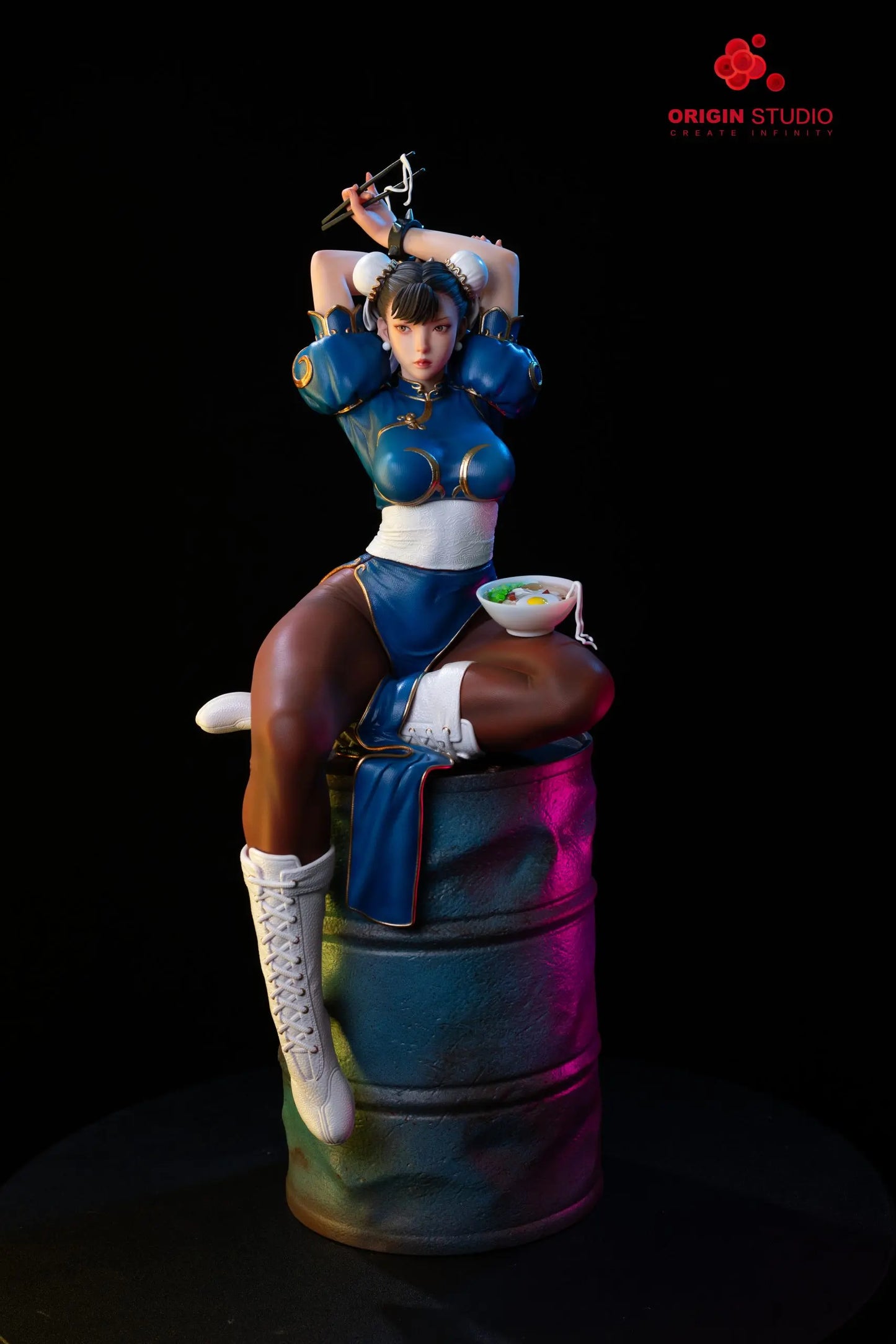 Black Estatuilla Street Fighter | Chun-Li | ORIGIN Studio | Tienda Anime | Tico Ofertas