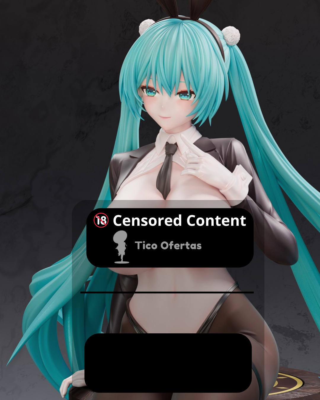Dark Slate Gray Estatuilla Project Sekai | Hatsune Miku (Bunny Girl Ver.) | NTR Studio | Tienda Anime | Tico Ofertas