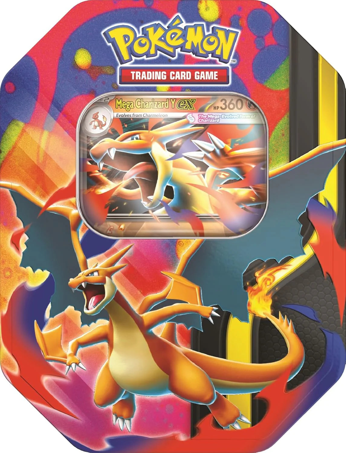 Pokémon TCG | Mega Charizard Tin | Tienda TCG Costa Rica | Collector Tin Edition | Tico Ofertas