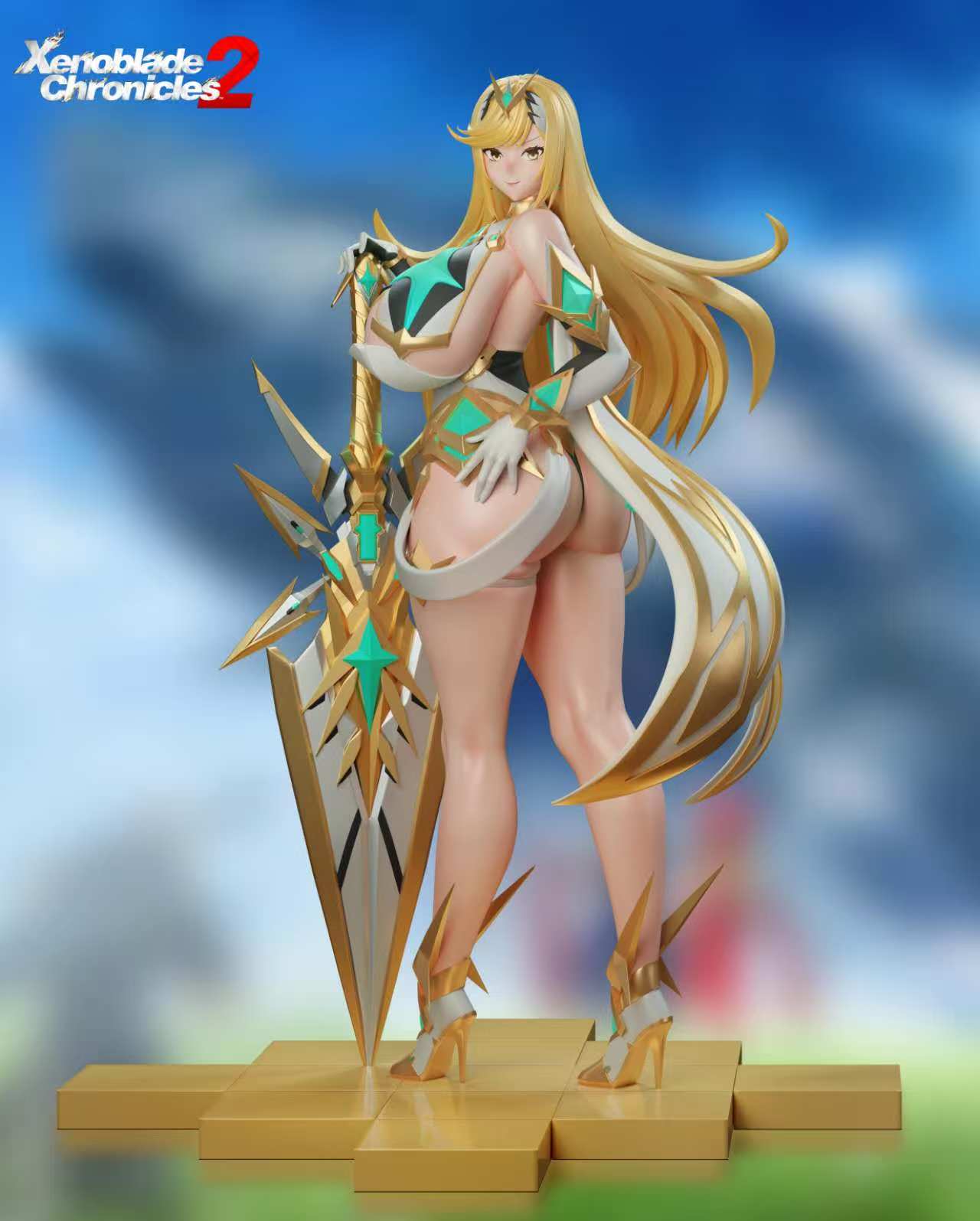 Dark Gray Estatuilla  Xenoblade 2 | Mythra & Pyra | Tienda Anime | Tico Ofertas