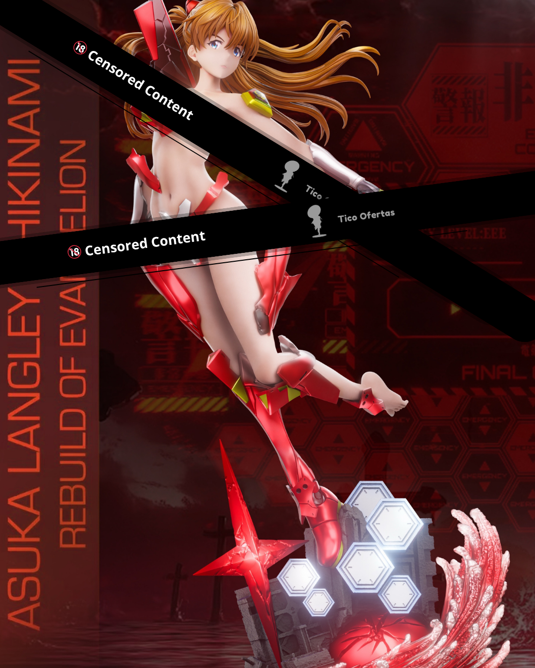 Estatuilla Neon Genesis Evangelion | Asuka Langley Sohryu X Rei Ayanami | BBSD Studio | Tienda Anime | Tico Ofertas BBSD Studio
