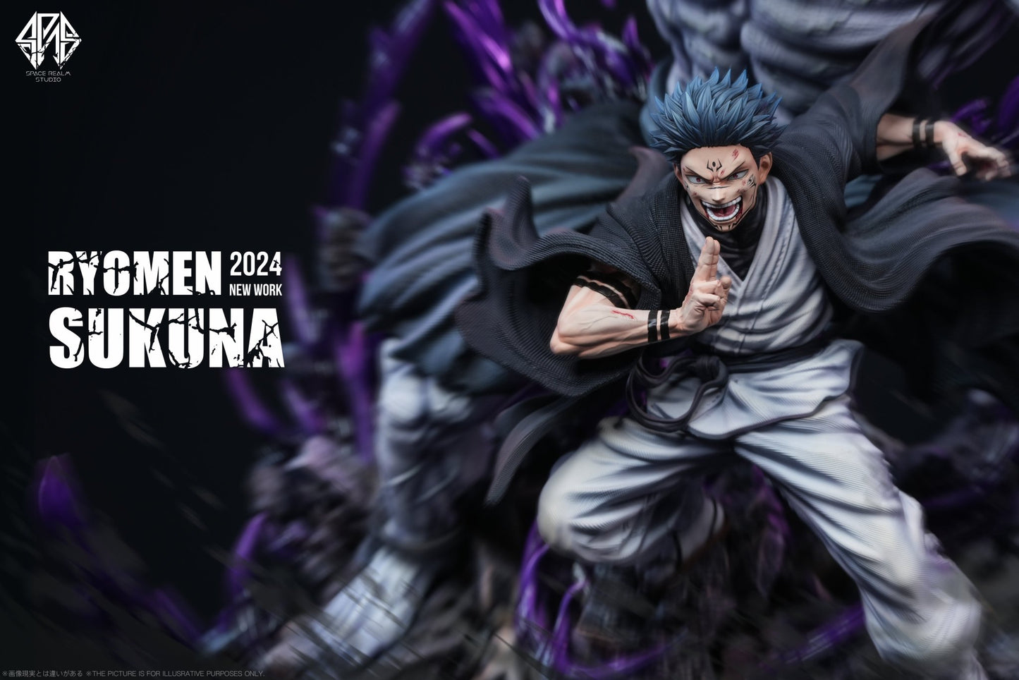 Black Figura Jujutsu Kaisen | Sukuna & Megumi Fushiguro & Makora | Space Realm Studio | Tienda Anime | Tico Ofertas