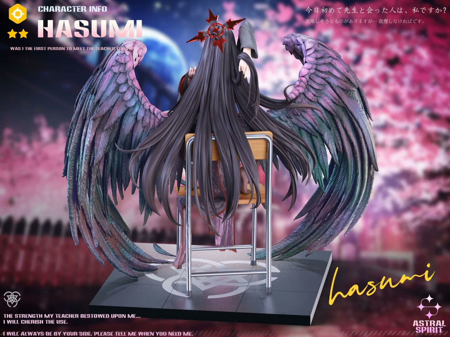 Dark Slate Gray Estatuilla Blue Archive | Hanekawa Hasumi | Astral Spirit Studio | Tico Ofertas