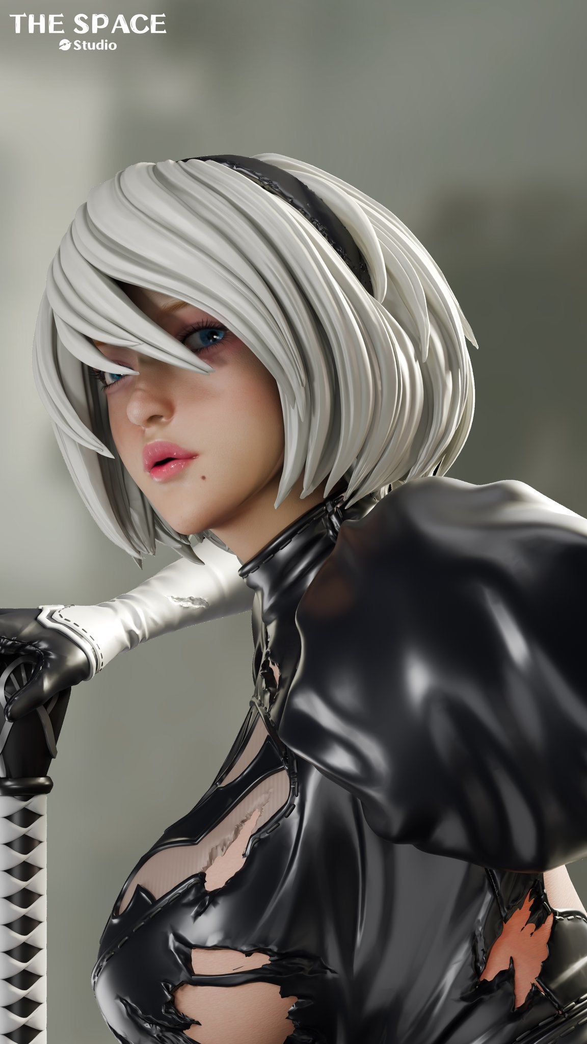 Dim Gray Estatuilla NieR:Automata | 2B Private Customization | Tienda Anime | Tico Ofertas