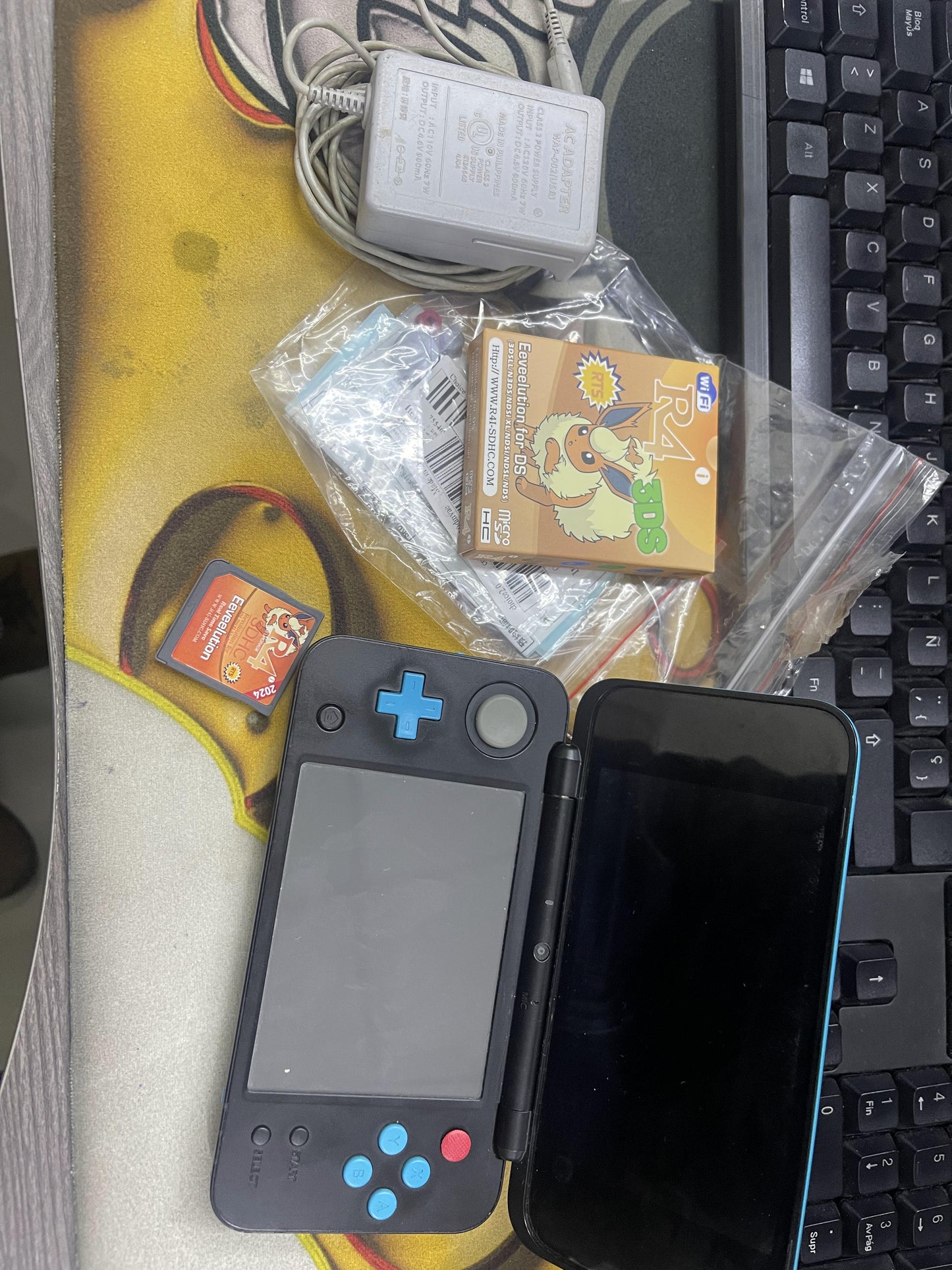 Dark Slate Gray New Nintendo 2DS XL – Consola portátil con juegos instalados y tienda gratis | Tico Ofertas