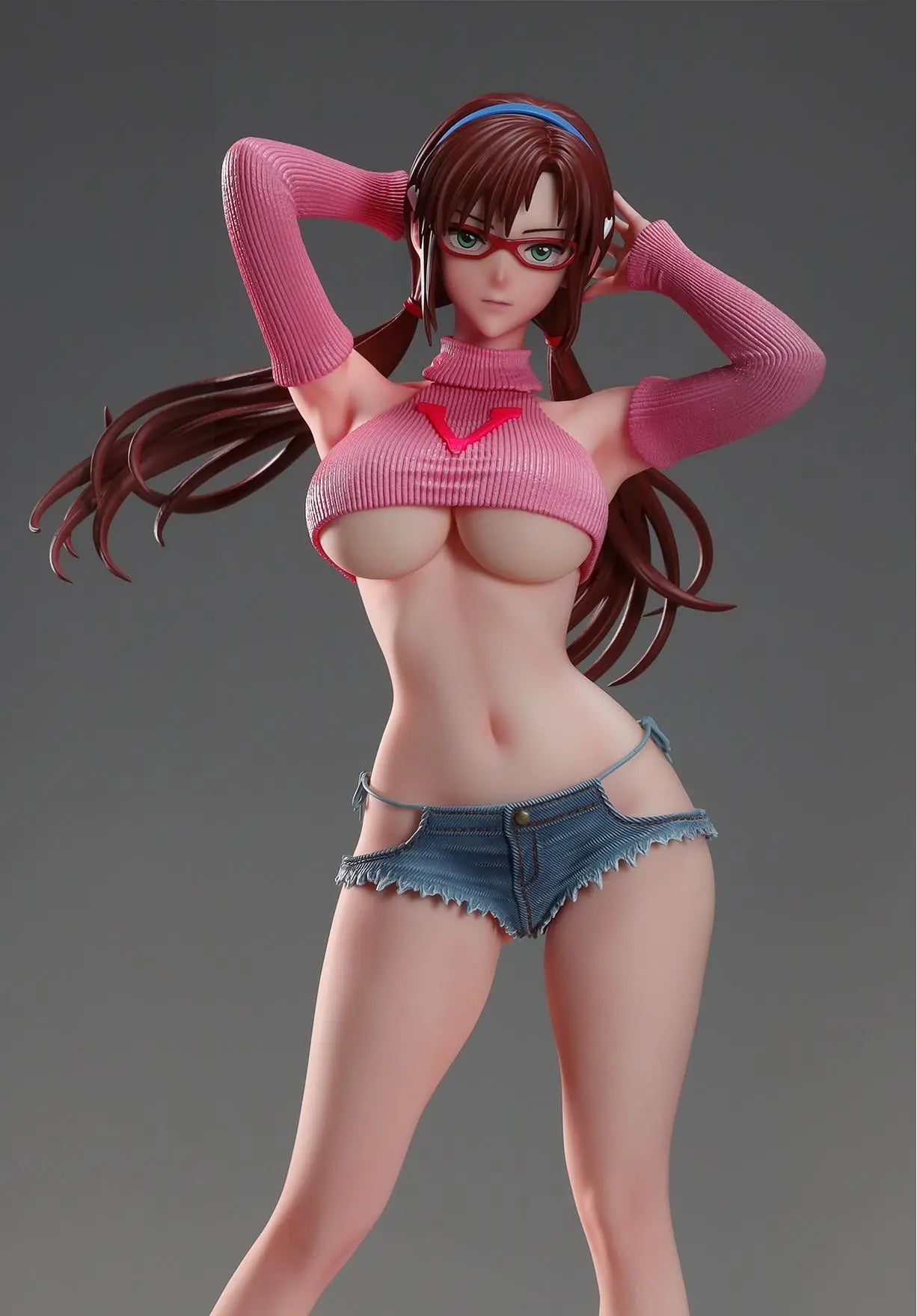 Dim Gray Estatuilla Neon Genesis Evangelion | Mari Makinami Illustrious | THE SUMMER PLANTS Studio | Summer Girlfriend Series | Tico Ofertas