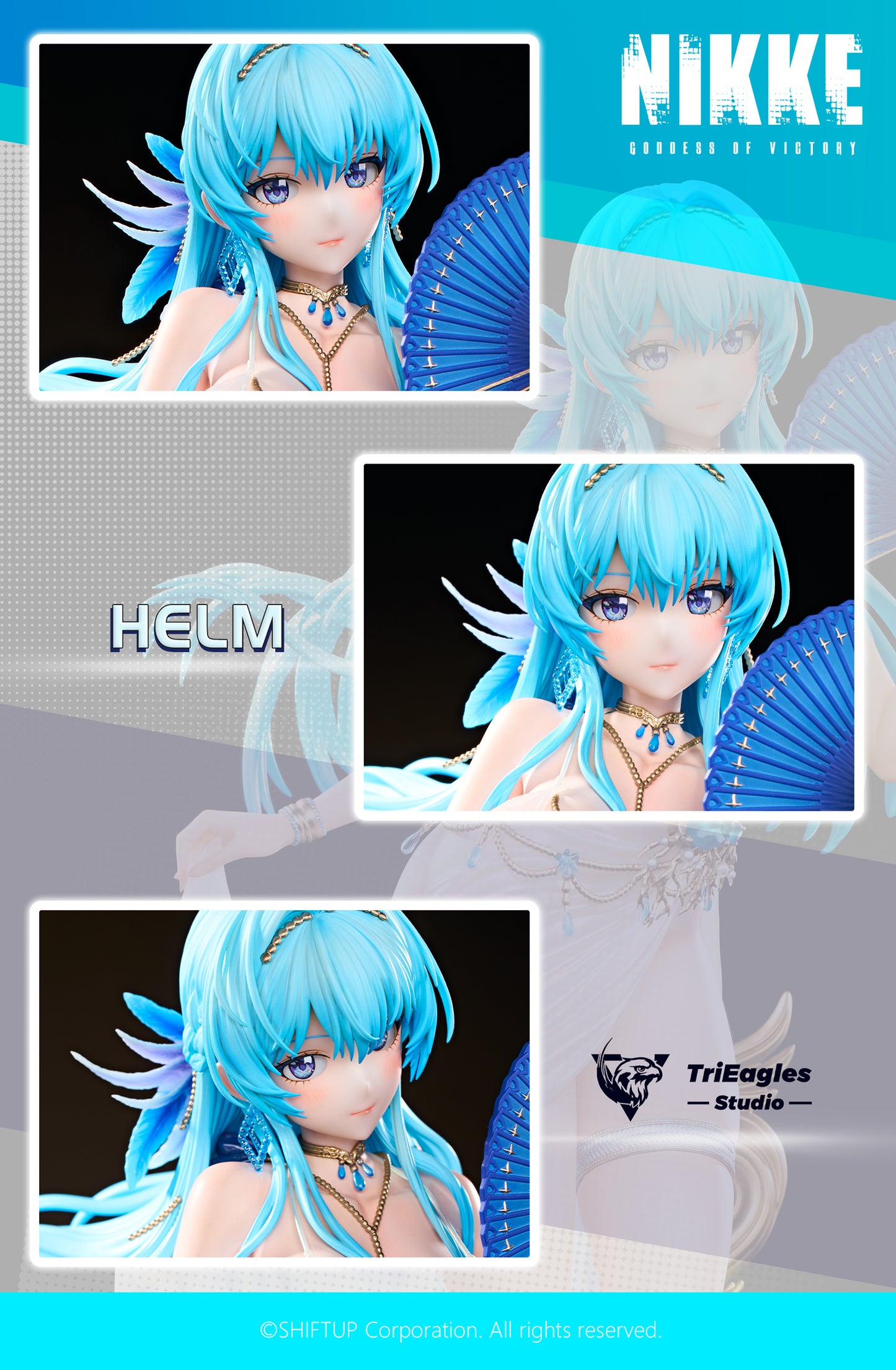 Gray Estatuilla Helm  | Goddess of Victory: Nikke Tienda Anime Tico Ofertas