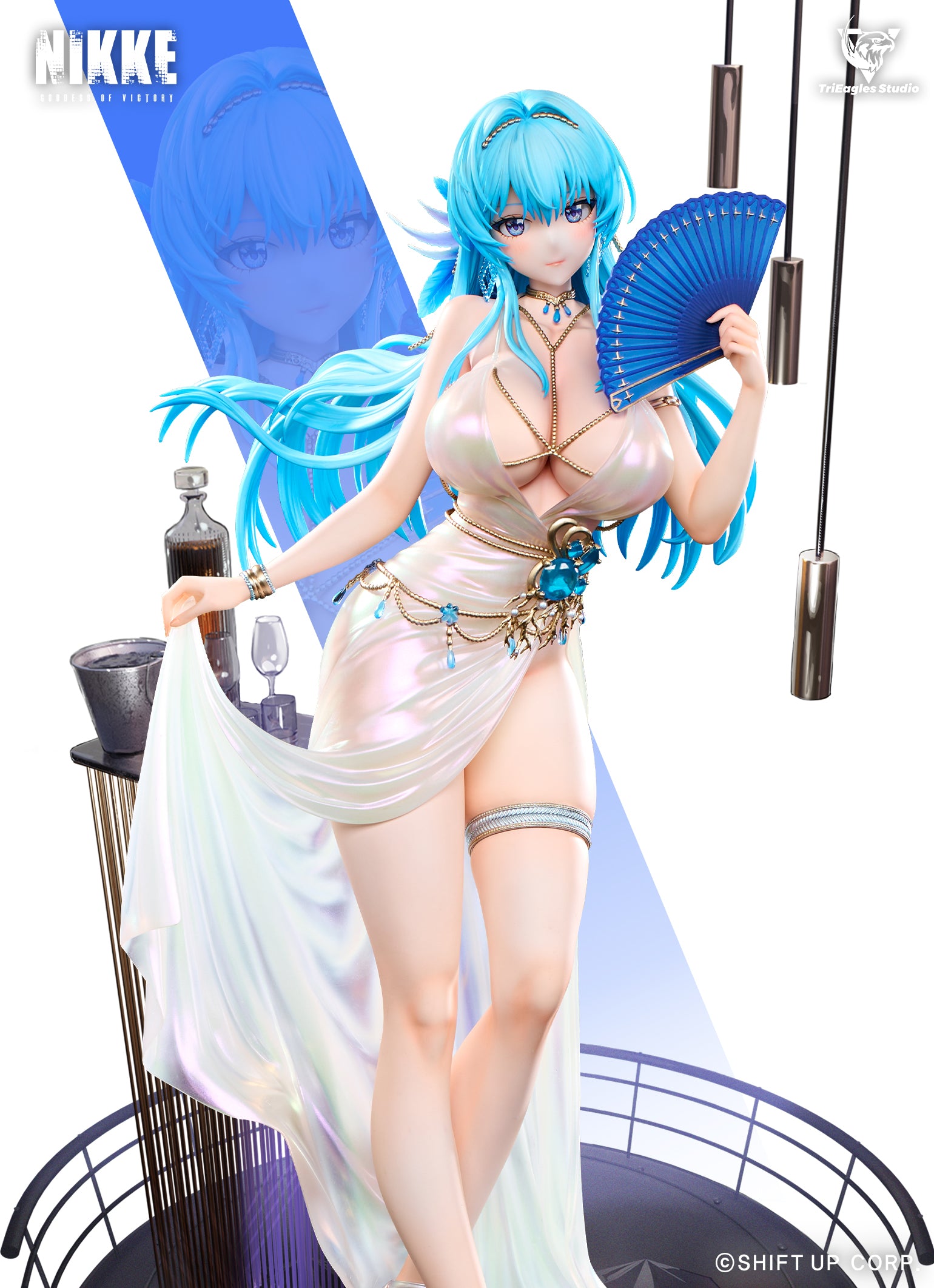 Steel Blue Estatuilla Helm  | Goddess of Victory: Nikke Tienda Anime Tico Ofertas