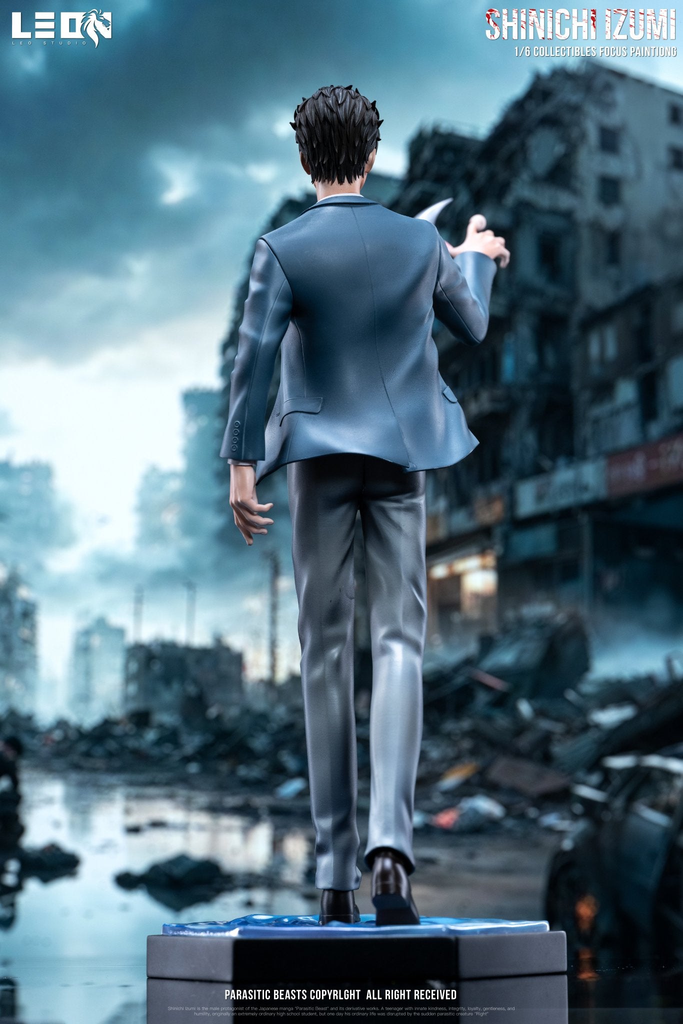 Dark Slate Gray Estatuilla Parasyte | Shinichi Izumi | Leo Studio | Tienda Anime | Tico Ofertas