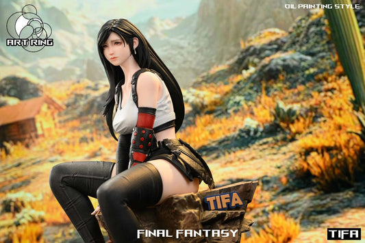 Dark Khaki Estatuilla  Final Fantasy | Tifa Lockhart | ArtBox Studio | Tienda Anime | Tico Ofertas