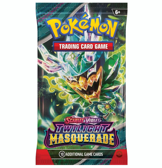 Dark Slate Gray Pokemon TCG Scarlet & Violet: Twilight Masquerade Booster Pack (ENGLISH) – 1 Sobre Sellado