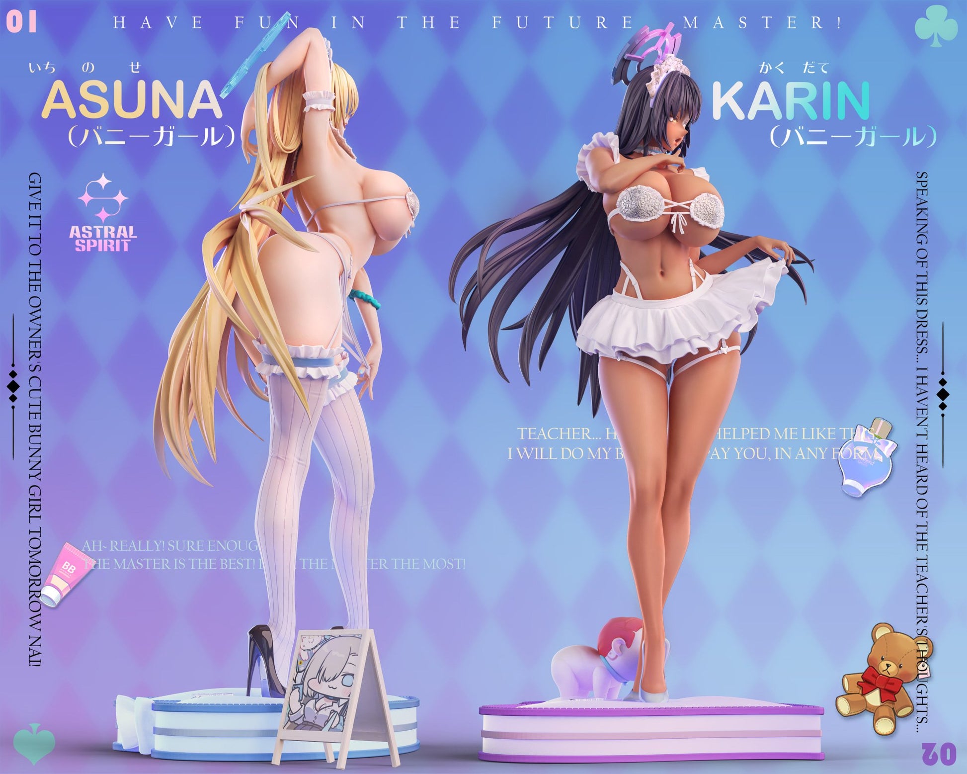 Medium Purple Estatuilla Blue Archive | Itinose Asena  Kakudate Karin | Tienda Anime | Tico Ofertas