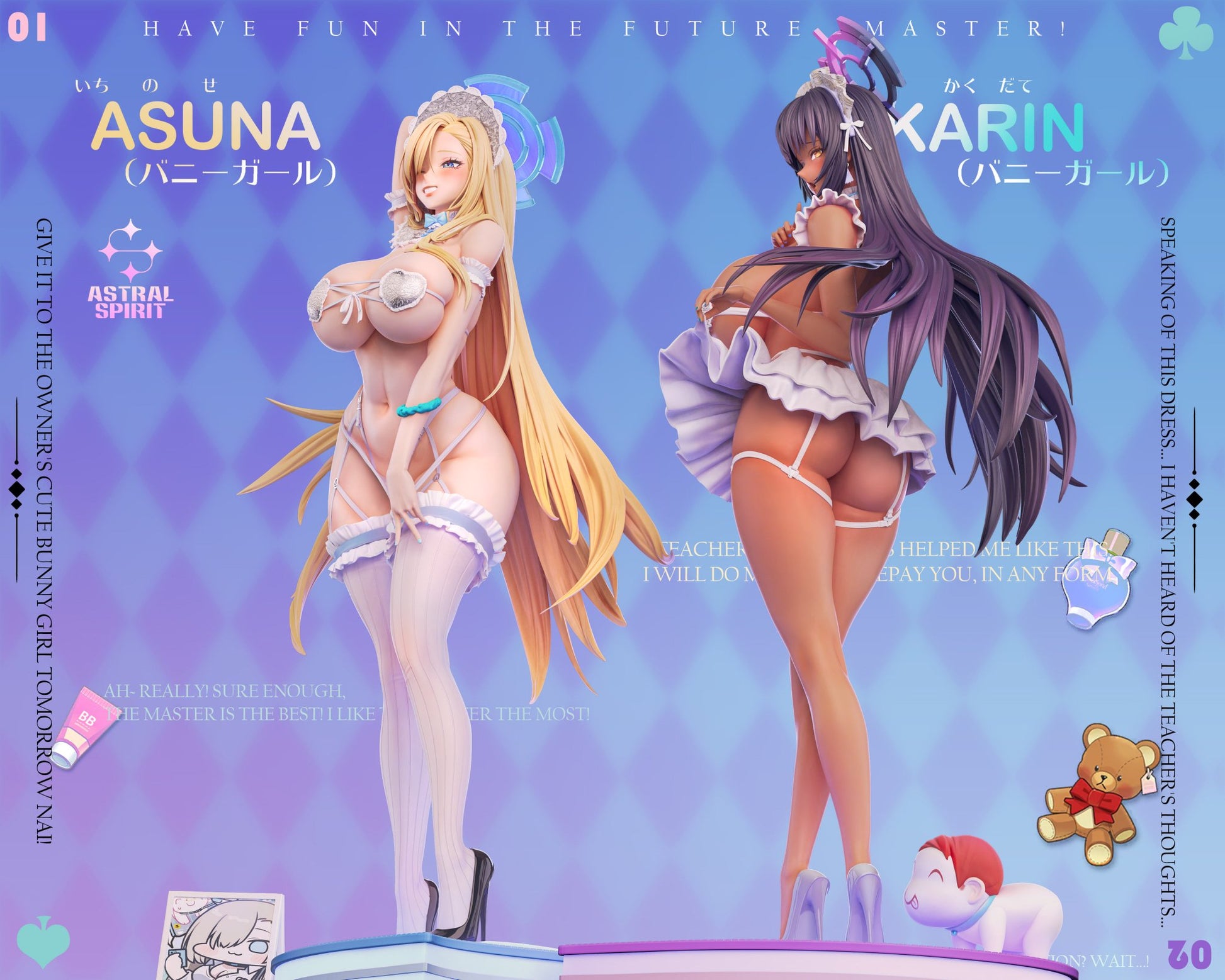 Medium Purple Estatuilla Blue Archive | Itinose Asena  Kakudate Karin | Tienda Anime | Tico Ofertas