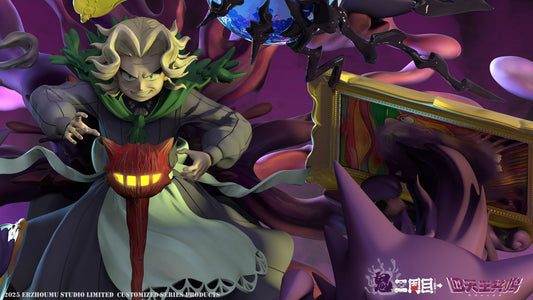 Dark Slate Gray Estatuilla Pokémon | Agatha | tienda anime | Elite Four | Tico Ofertas