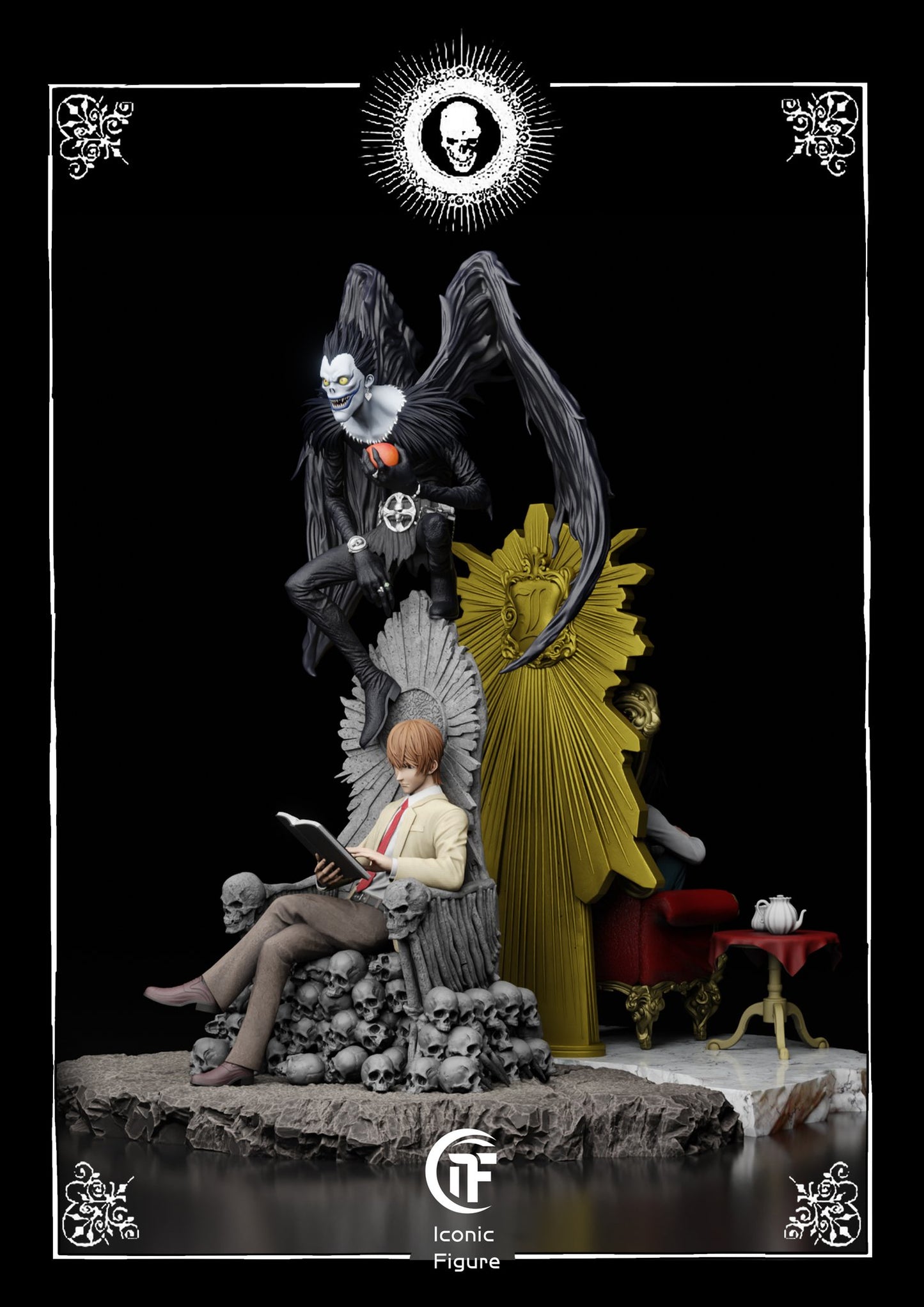 Black Figura Death Note | Light Yagami & L - Duel between Geniuses | tienda anime Tico Ofertas