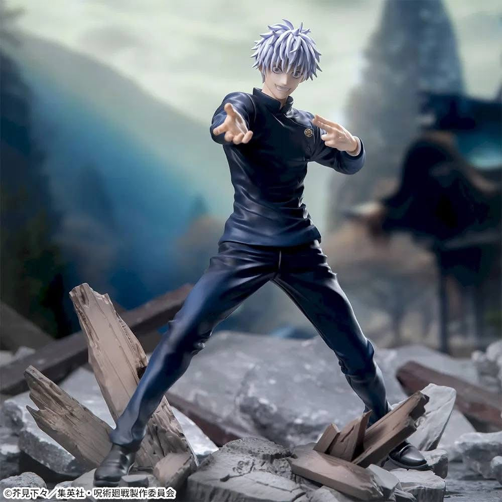 Dark Slate Gray Estatuilla Jujutsu Kaisen | Satoru Gojo Fierce Battle Ver. | SEGA | Luminasta | Tico Ofertas