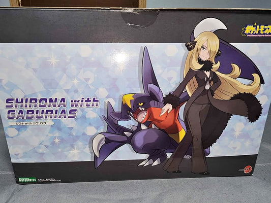 Dark Gray Estatuilla Figura Pokémon Cynthia & Garchomp | Coleccionable Premium Costa Rica