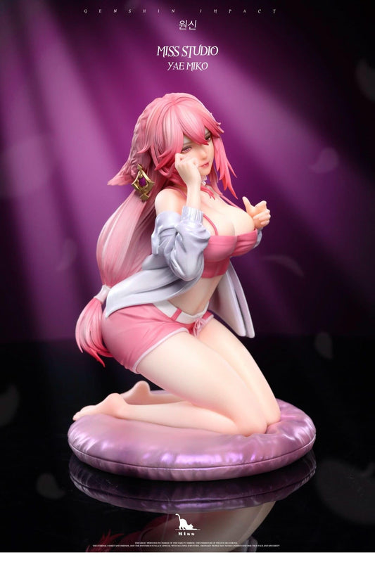 Light Pink Figura Miss Studio - Genshin Impact: Realistic Style Home Leisure Yae Miko | Figuras de colección Anime Costa Rica TODO EN ANIME  | Tico ofertas
