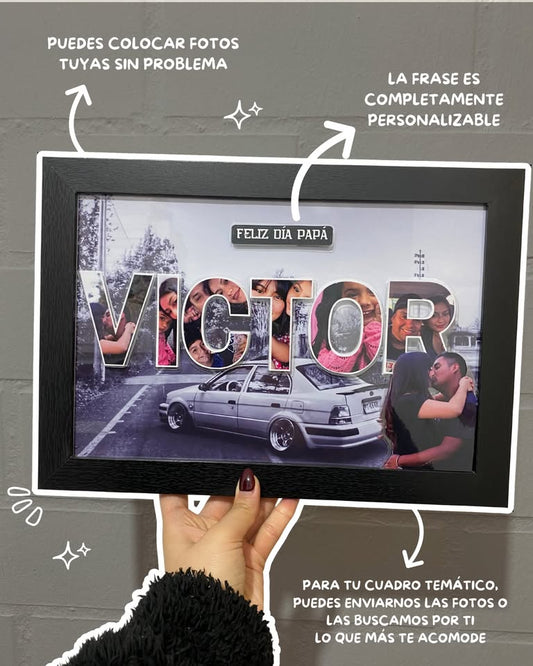 Dim Gray Cuadro 3D Personalizado con luces LED en Costa Rica | Regalo único