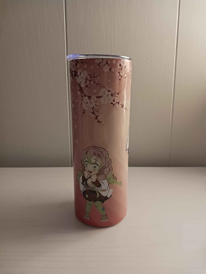 Light Slate Gray Vaso Térmico Demon Slayer Mitsuri 20oz + Llavero Figura | Tico Ofertas