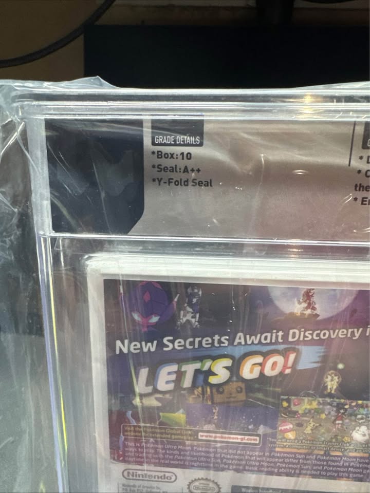 Slate Gray Pokémon Ultra Moon – Nintendo 3DS | WATA 10 Perfect Sealed A++ | Coleccionable Costa Rica