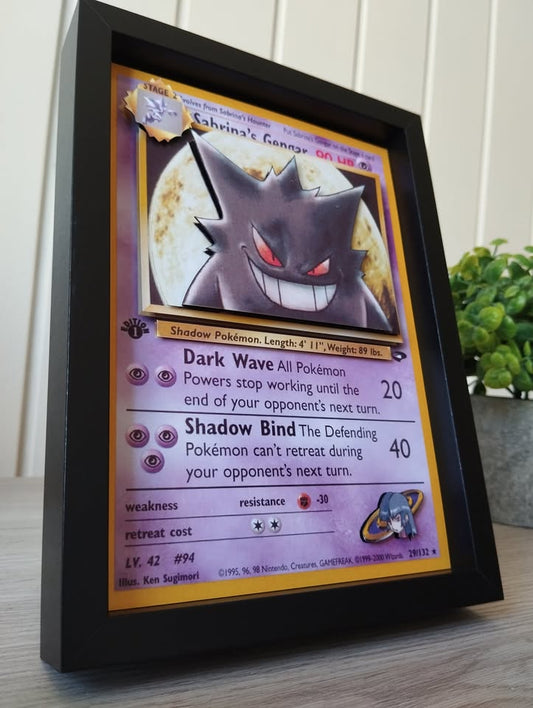 Dark Slate Gray Shadow Box Pokémon TCG Personalizable – Exhibí tu Carta Favorita