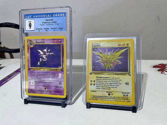 Dark Gray Soportes para Cartas Coleccionables x2 – Pokémon, Magic, One Piece, Yu-Gi-Oh!