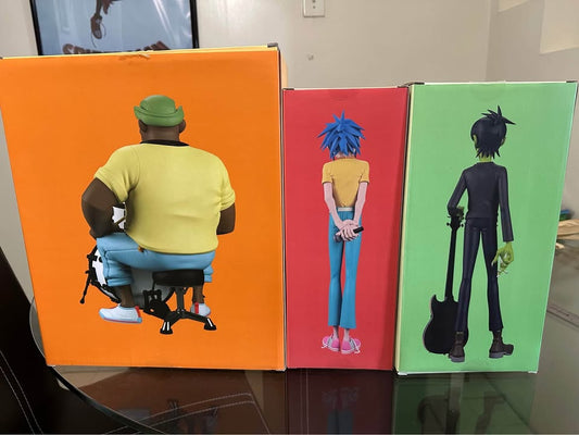 Dark Khaki Estatuilla Gorillaz Superplastic Figures – Set Completo Coleccionable