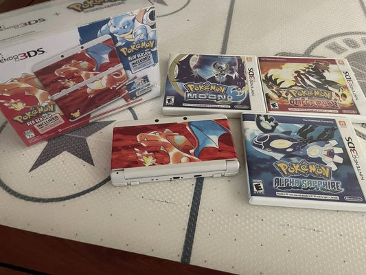 Dark Gray Nintendo 3DS Pokémon Red/Blue Edition 20th Anniversary – Edición Coleccionista