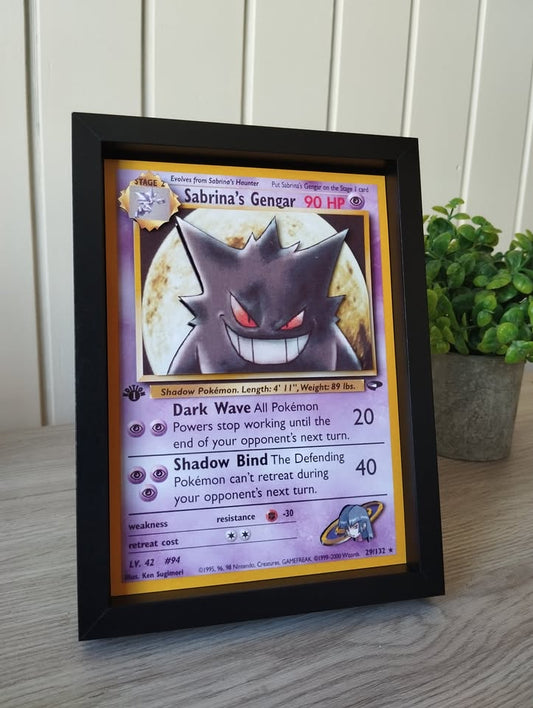 Dark Gray Shadow Box Pokémon TCG Personalizable – Exhibí tu Carta Favorita