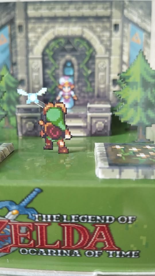 Dim Gray Cubo Diorama The Legend of Zelda Ocarina of Time – Escenas 3D Personalizadas