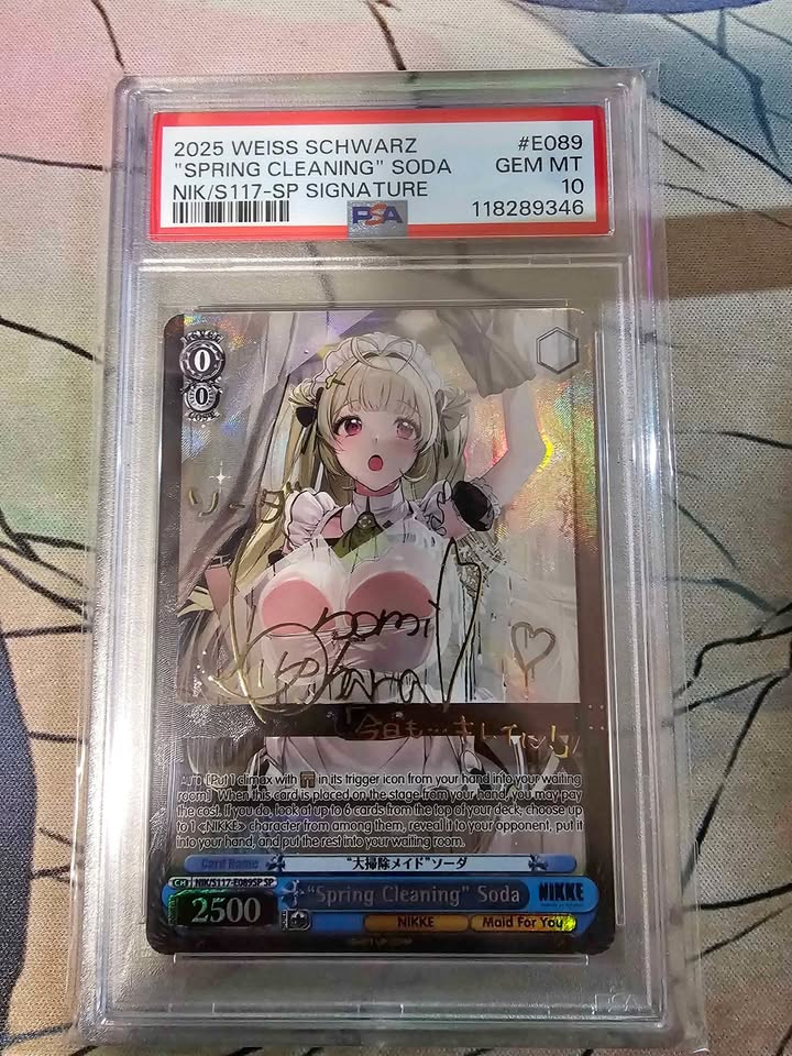 Light Slate Gray Weiss Schwarz Nikke Goddess – “Spring Cleaning” Soda | PSA 10 GEM MINT Costa Rica