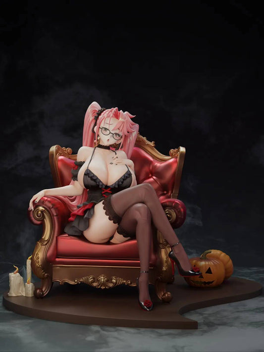 Black Estatuilla Highschool of the Dead | Saya Takagi | Green Tea Studio | Halloween Party Ver. 1/6 | Tico Ofertas