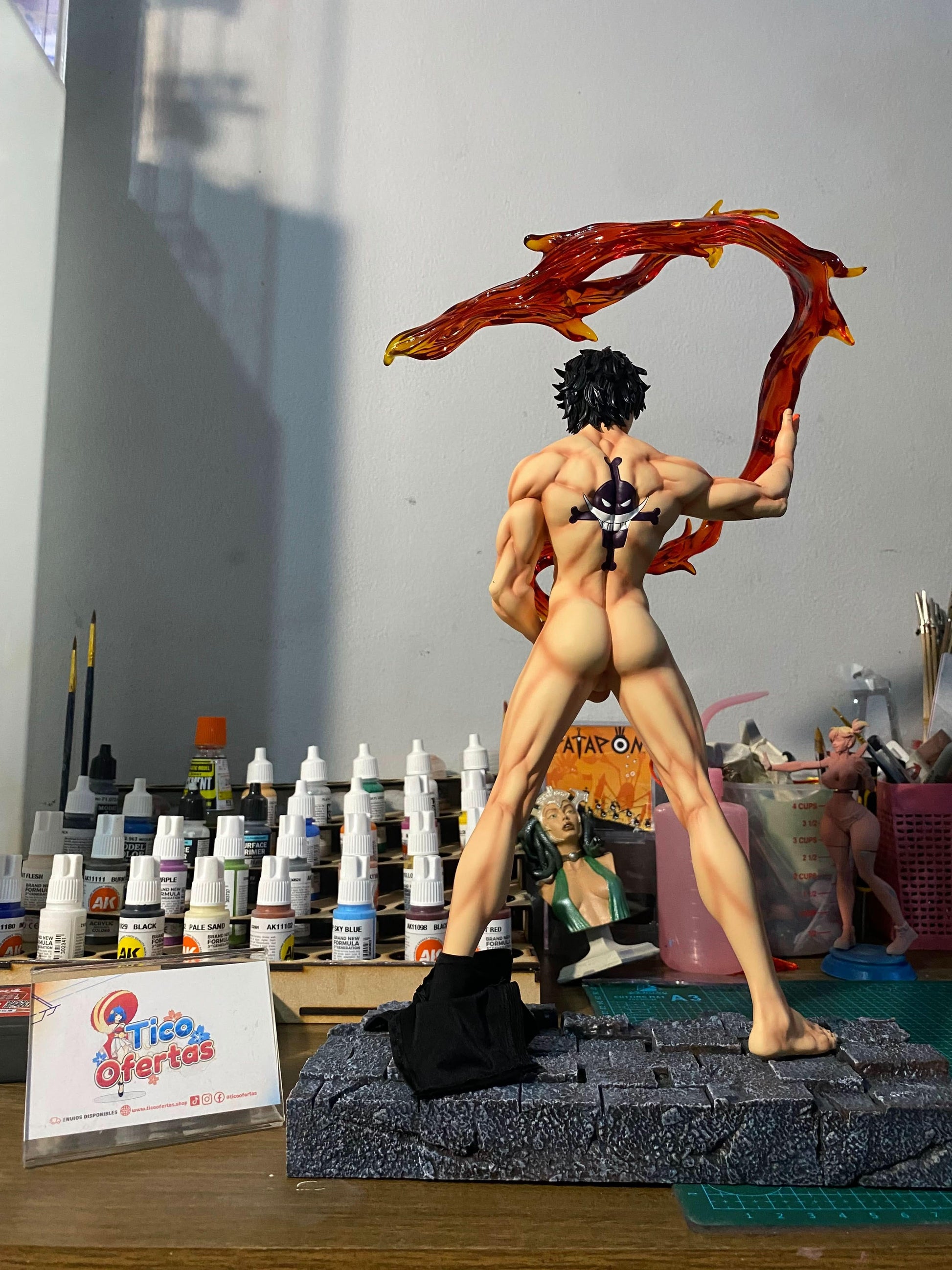 Dark Gray Figura  Tokyo Cold Studio - One Piece: Airplane Ace  | Figuras Anime Costa Rica, Modelo Coleccionable Premium  | Tico ofertas