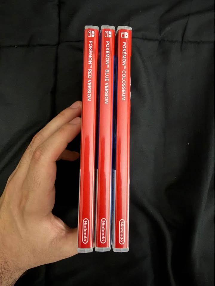 Black Pokémon Red, Blue, Gold & Silver – Covers personalizados para Nintendo Switch