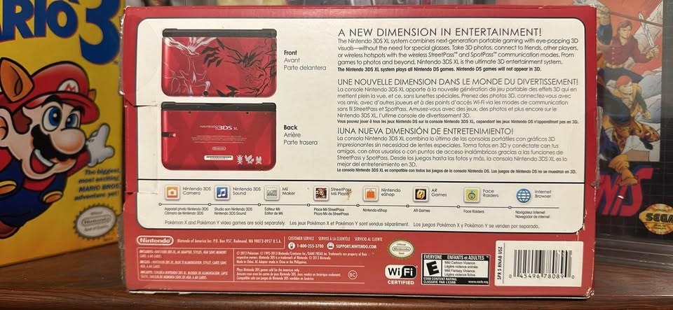 Nintendo 3DS XL Pokémon X & Y Edición Especial Roja – Consola en Costa Rica con Garantía Local