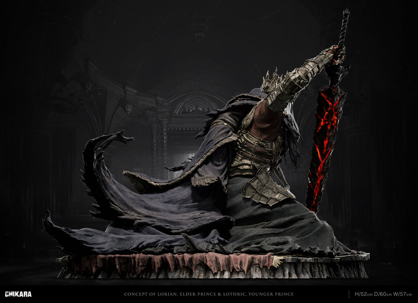 Black Estatuilla Dark Souls III | Lorian Lothric – Tienda Anime | CHIKARA Studio | Tico Ofertas