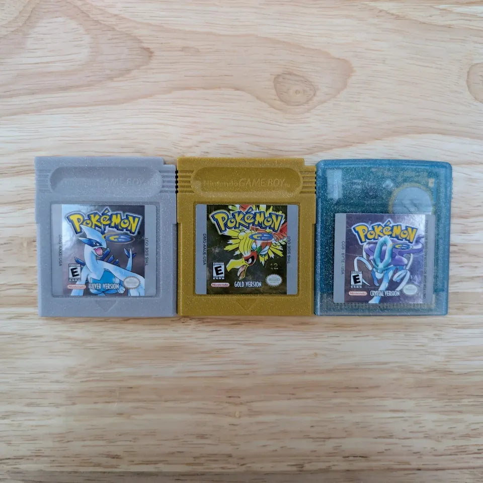 Pokémon Gold, Silver y Crystal originales para Game Boy Color en Costa Rica Nintendo