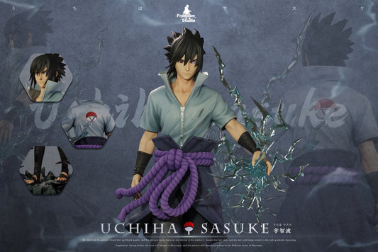 Dark Slate Gray Estatuilla Naruto | Uchiha Sasuke | Freedom Studio | GK Statue | Tico Ofertas