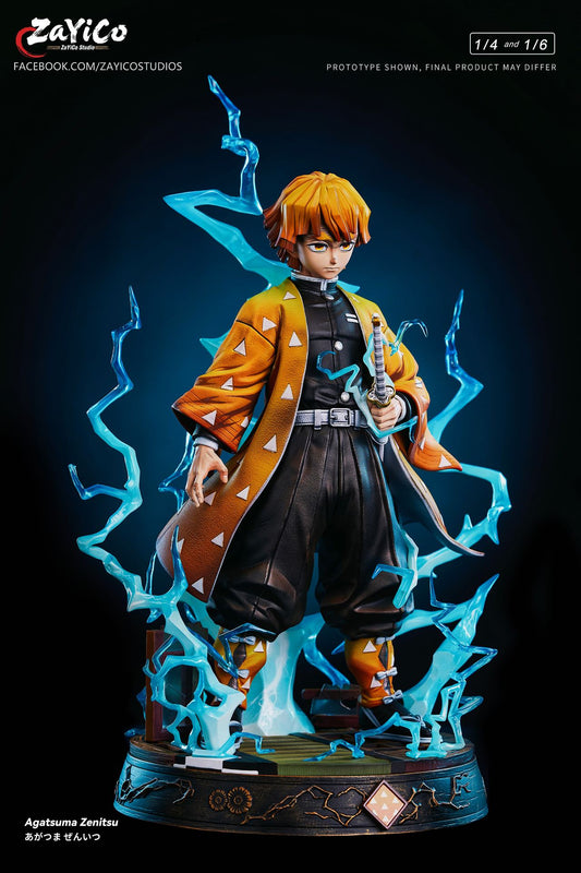 Black Estatuilla Demon Slayer | Zenitsu Agatsuma | Zayico Studio | Tienda Anime | Tico Ofertas