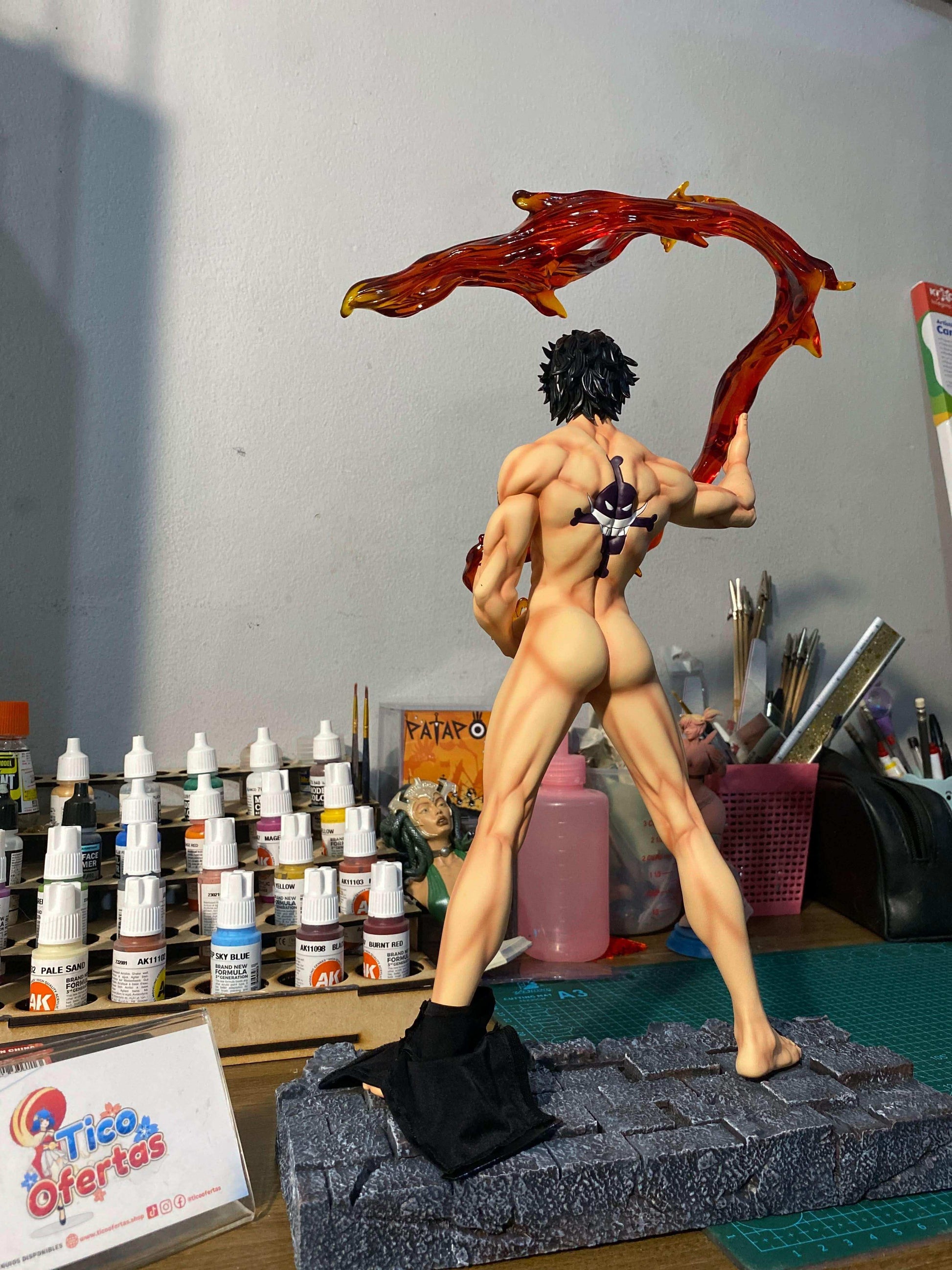 Dark Gray Figura  Tokyo Cold Studio - One Piece: Airplane Ace  | Figuras Anime Costa Rica, Modelo Coleccionable Premium  | Tico ofertas