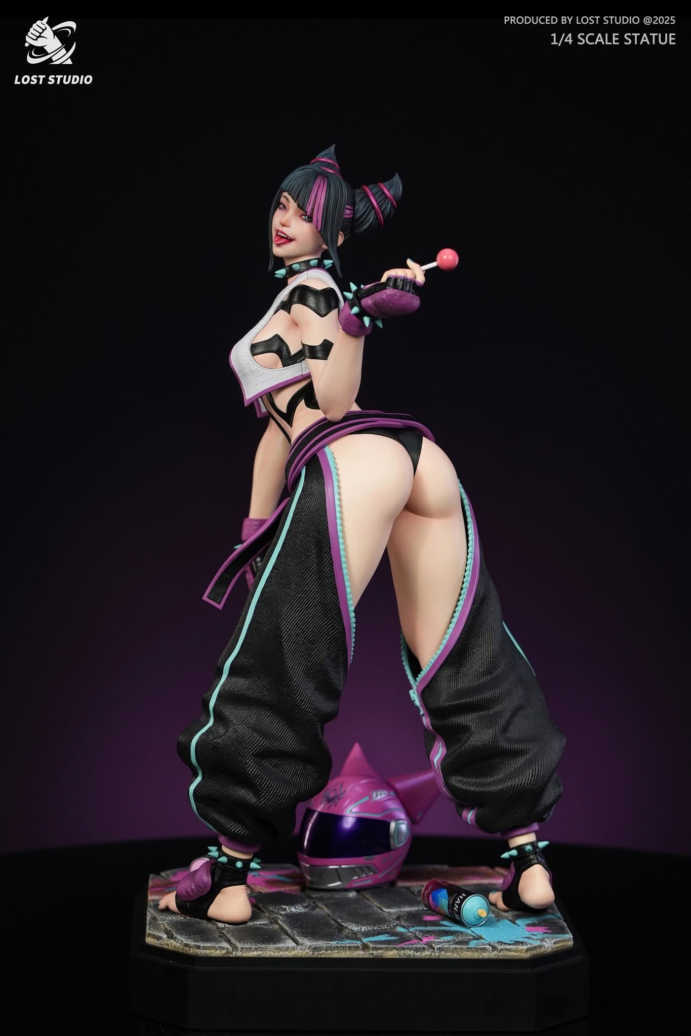 Black Estatuilla Street Fighter | Han Juri | LOST Studio | Spider Girl Ver. 1/4 | Tico Ofertas