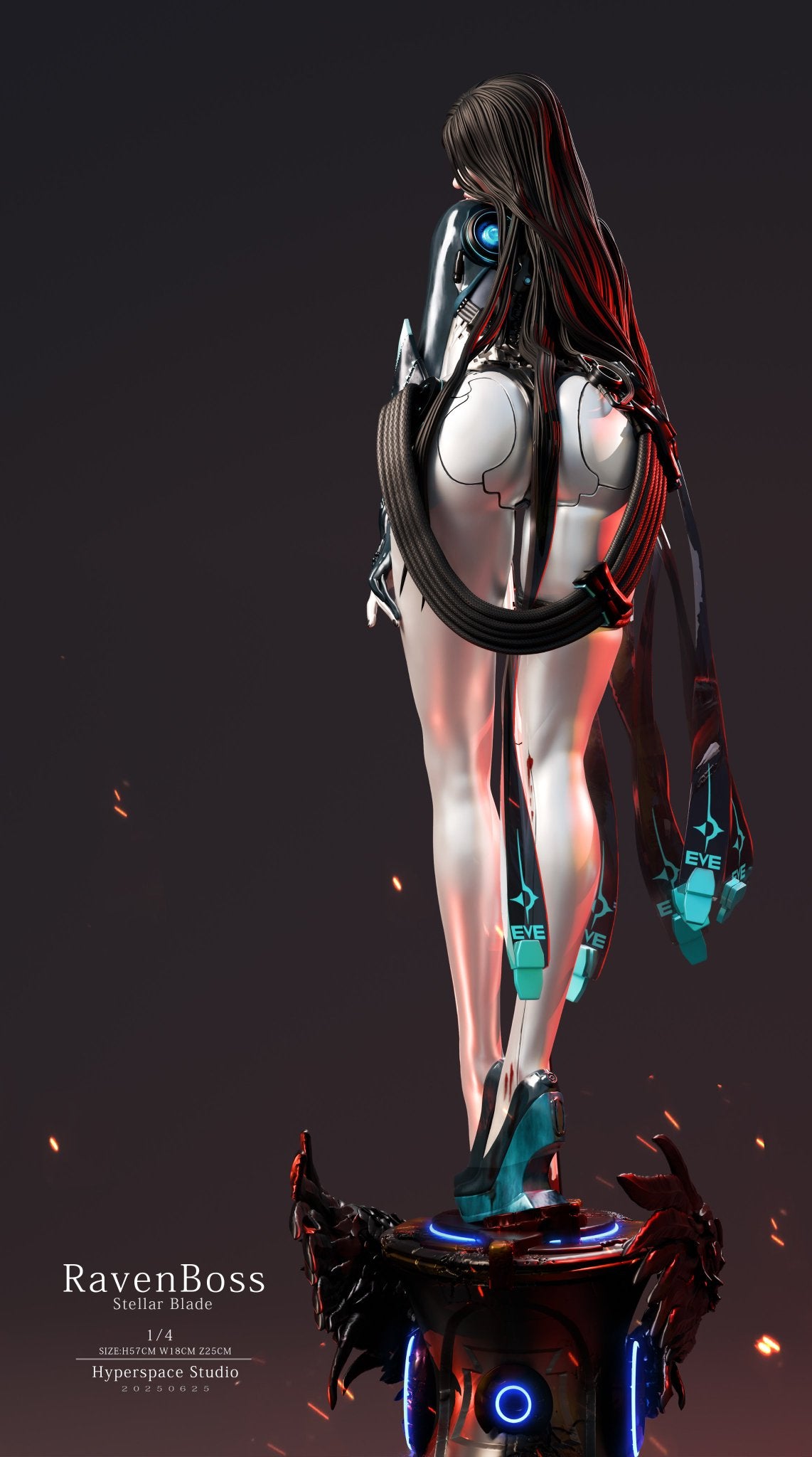 Dark Slate Gray Estatuilla Stellar Blade | Raven Boss | Tienda Anime | Tico Ofertas