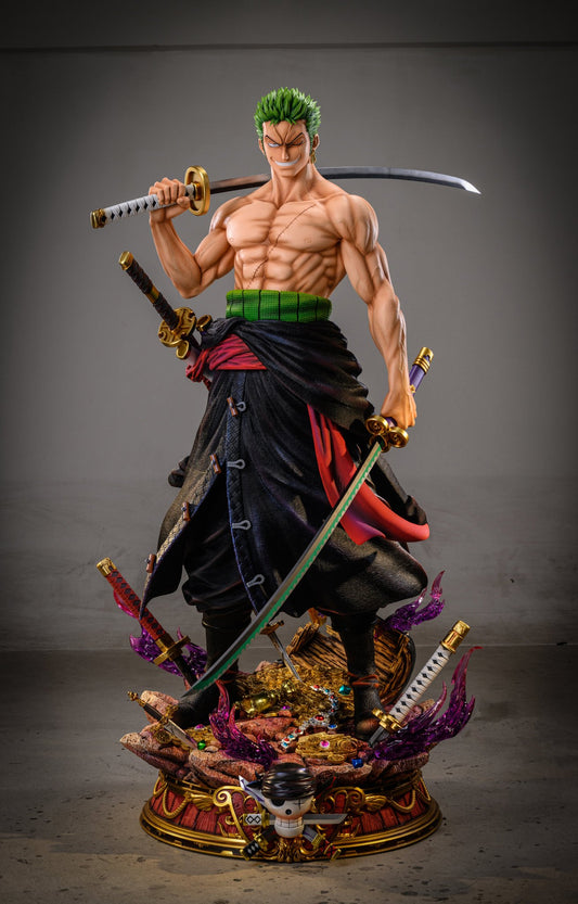 Dark Slate Gray Estatuilla One Piece | Roronoa Zoro | LX Studio | Estatua Life-Size 1/1 | Tienda Anime Tico Ofertas